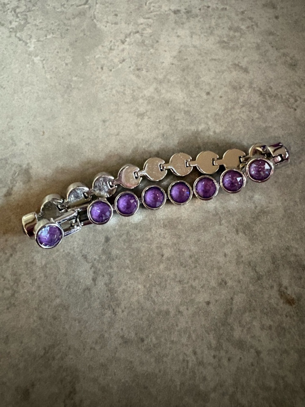 Touchstone Crystal Ice Bracelet - Purple